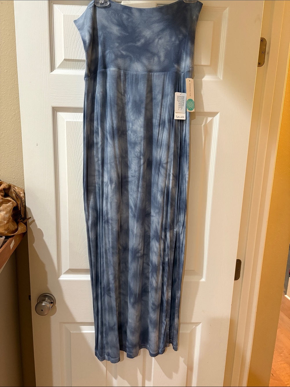 Splendid Blue Tie-Dye Maxi Dress
